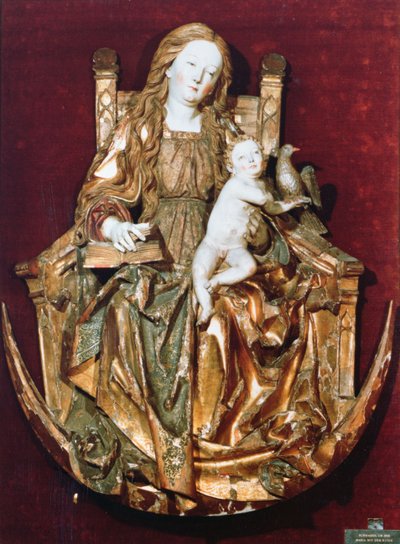 Madonna and Child Enthroned above a Crescent Moon, c.1510 by Niclaus the Elder attr. to Weckman